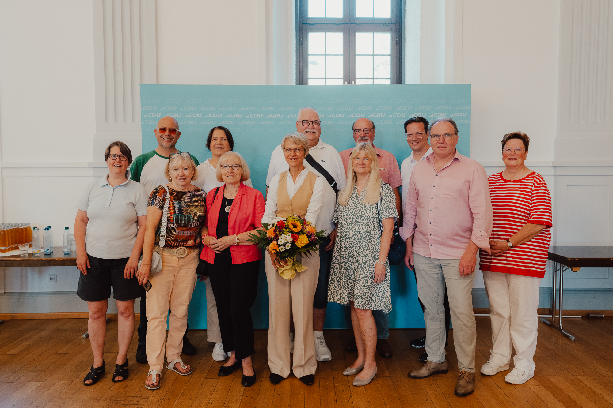 Vertreterinnen und Vertreter der CDU Havixbeck mit der Ministerin und Kandidatin Dorothee Feller.